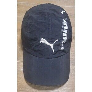 Puma Running Yoga Tennis Hat Cap Adjustable Strap Black